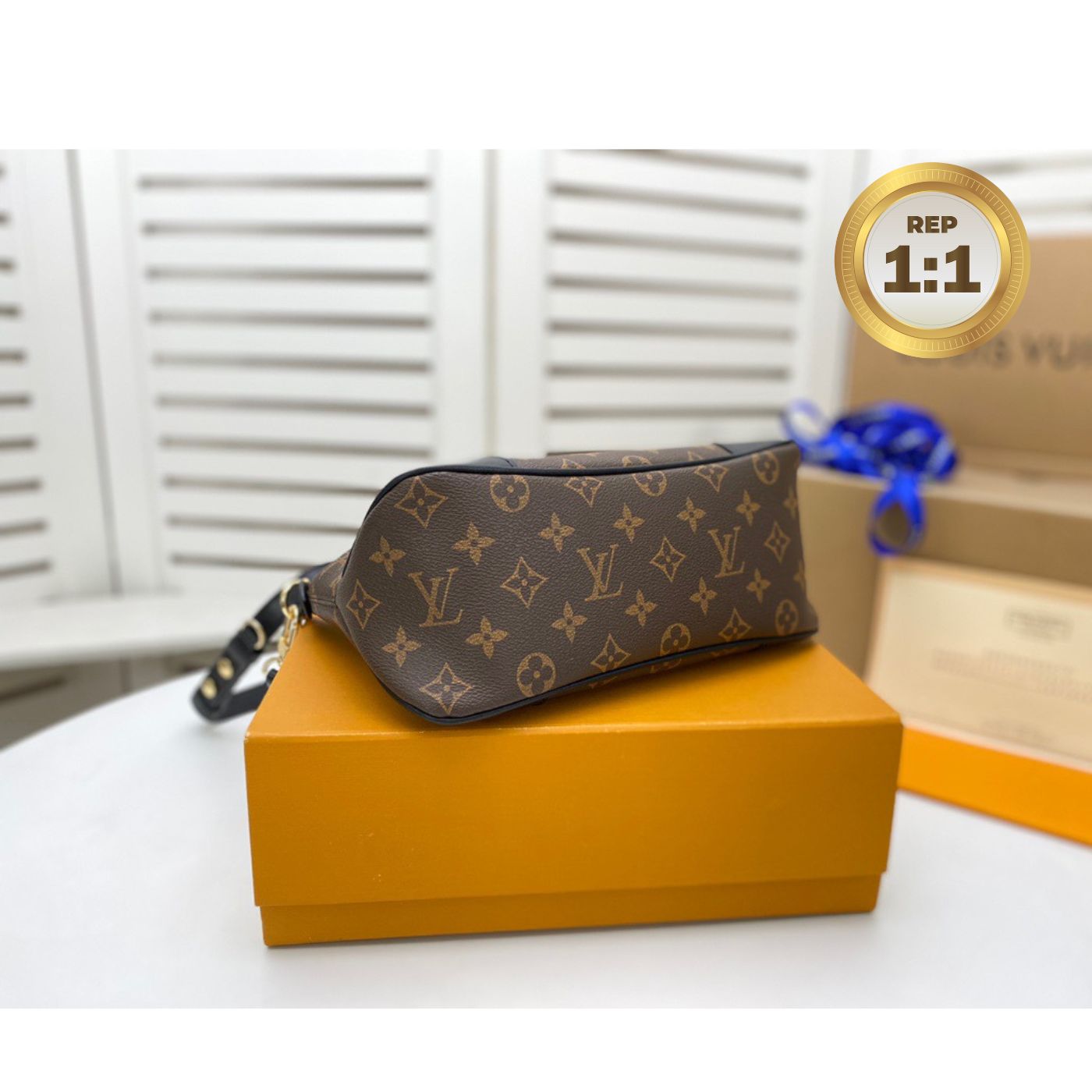 [REP 1:1] Louis Vuitton Boulogne Monogram Canvas Brown For Women 11.4in/29cm